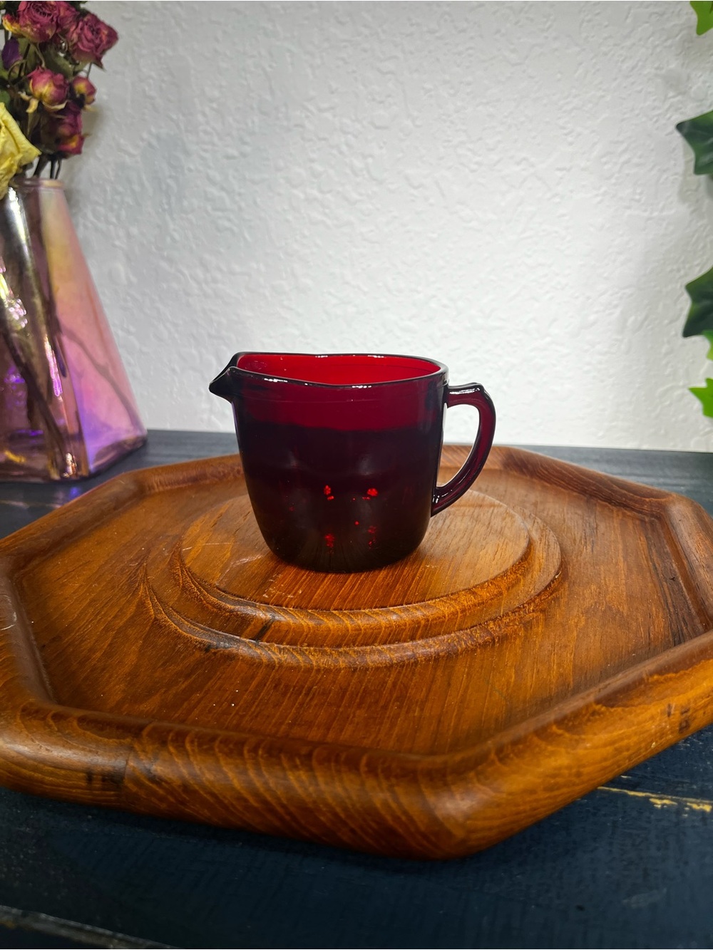 Vintage Anchor Hocking Royal Ruby Red Glass Cream Replacement